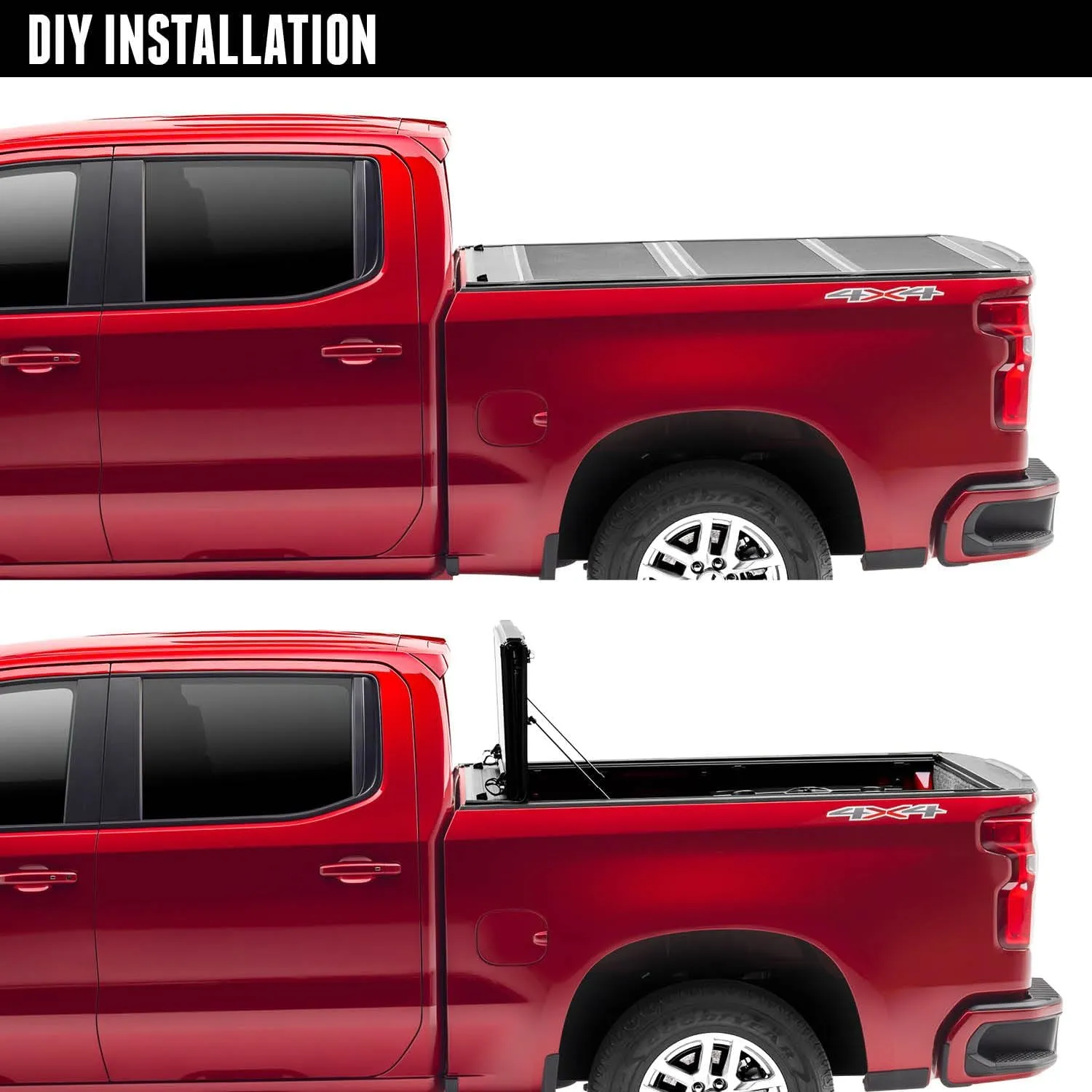 RealTruck UnderCover ArmorFlex Hard Folding Truck Bed Tonneau Cover | AX32008 | Fits 2019 - 2025 Dodge Ram 1500, Does Not Fit w/ Multi-Function (Split) Tailgate 5' 7" Bed (67.4")