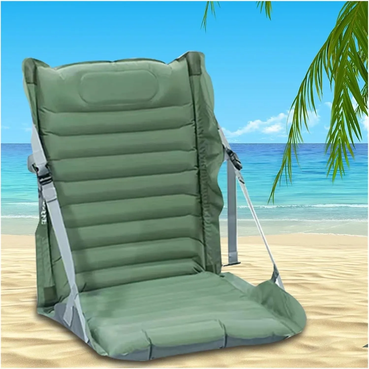 Recliner Inflatable Camping Folding Chair Multi-Angle Adjustable Portable Air Cushion High-Strength Support Outdoor Picnic Beach Portable