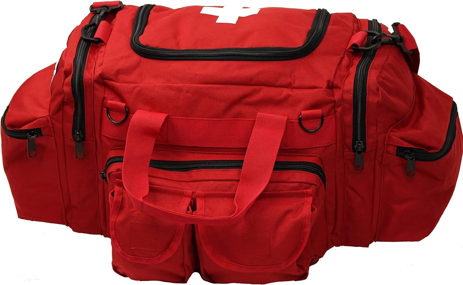 Red EMT EMS White Cross AMBU or Lifeguard Starter Beginners Trauma Field Medics Carry & Shoulder Bag   Streamer