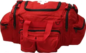 Red EMT EMS White Cross AMBU or Lifeguard Starter Beginners Trauma Field Medics Carry & Shoulder Bag   Streamer