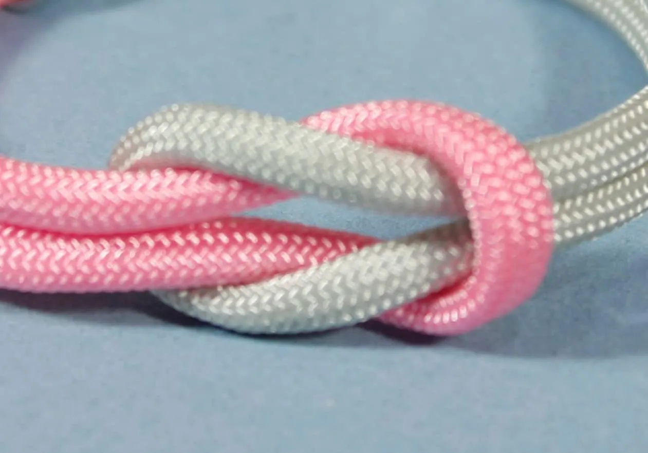 Reef Knot, Square Knot Paracord Bracelet with Toggle Clasp