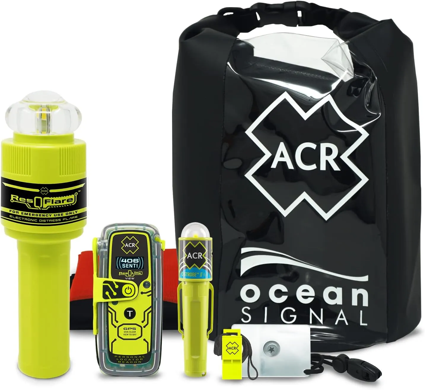 ResQLink View GPS PLB & ResQFlare USCG Approved Electronic Distress Flare Premium Safety Kit - Ideal for Hiking, Hunting, Boating, Fishing - Alert Search & Rescue for Any Outdoor Emergency