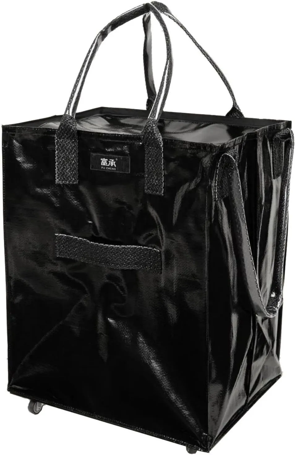 Reusable Wheeled Shopping Bag (Black Medium Size), Folding Shopping Bag, Wheeled Luggage Travel Bag (宝蓝, 中号)