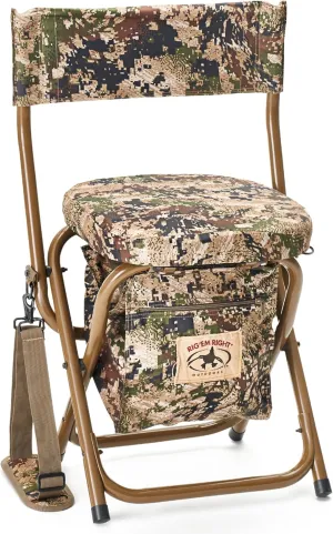 Rig'Em Right Waterfowl Hyde Hunting Stool for Blinds and Dove Hunting, Gore Optifade Subalpine