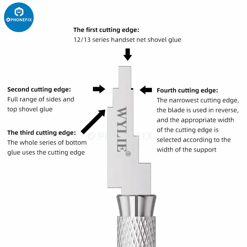 RL-073 Muiti-function Shovel Knife Blade Cutting Film OCA Glue Remover