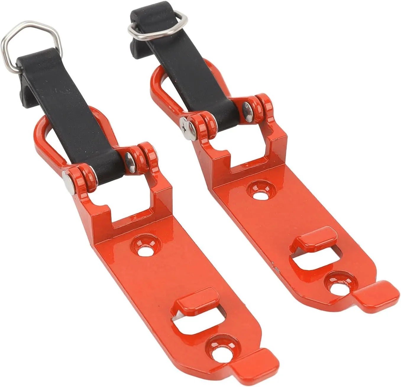Roof Rack Shovel Clamp, Heavy Duty Roof Rack Shovel Mount Rubber Buckle, Space Saving for Truck (Orange)