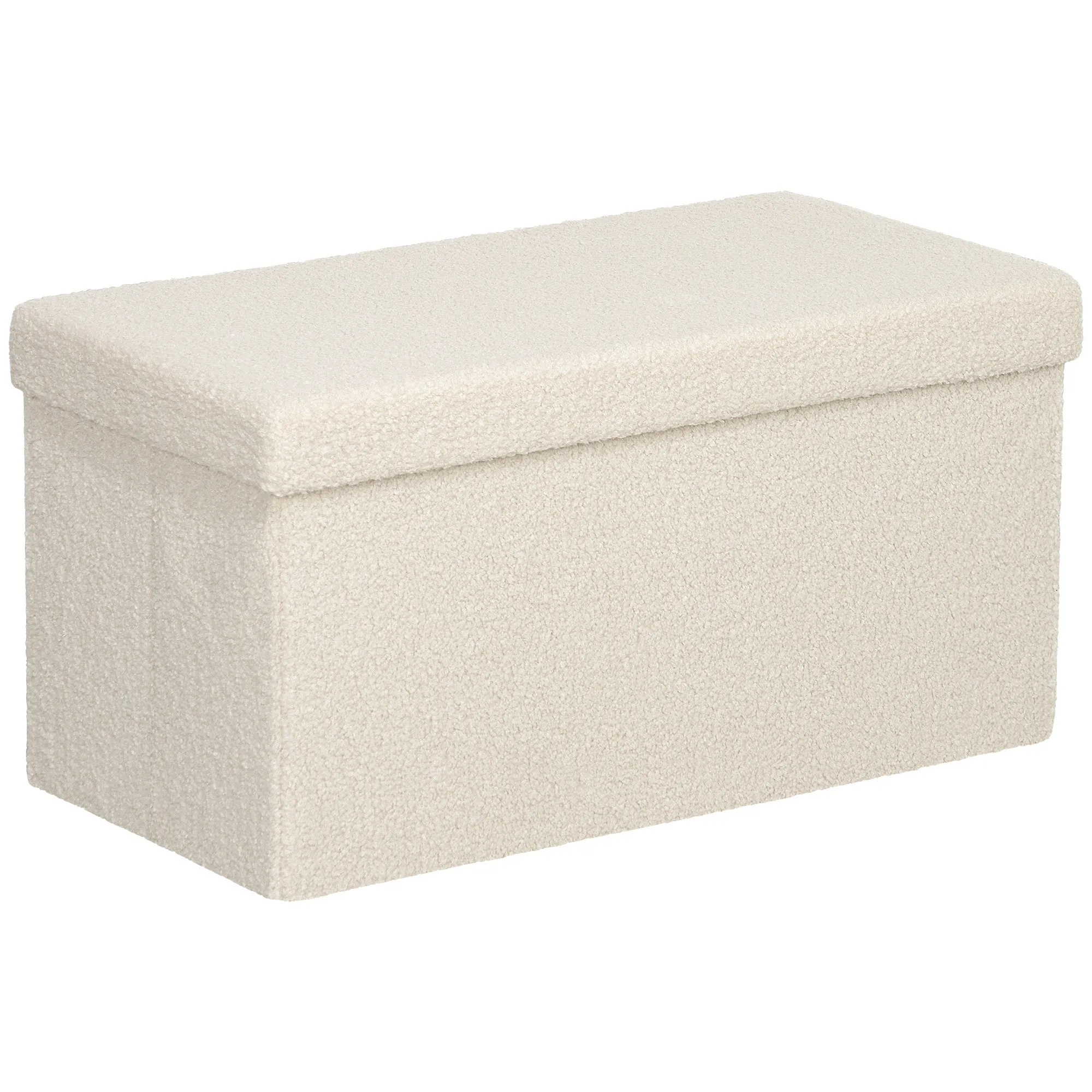 Rootz Storage Stool Bench - Upholstered Chest - Footstool - 84L Hidden Storage - 76cm x 38cm x 38cm - Brown Velvet