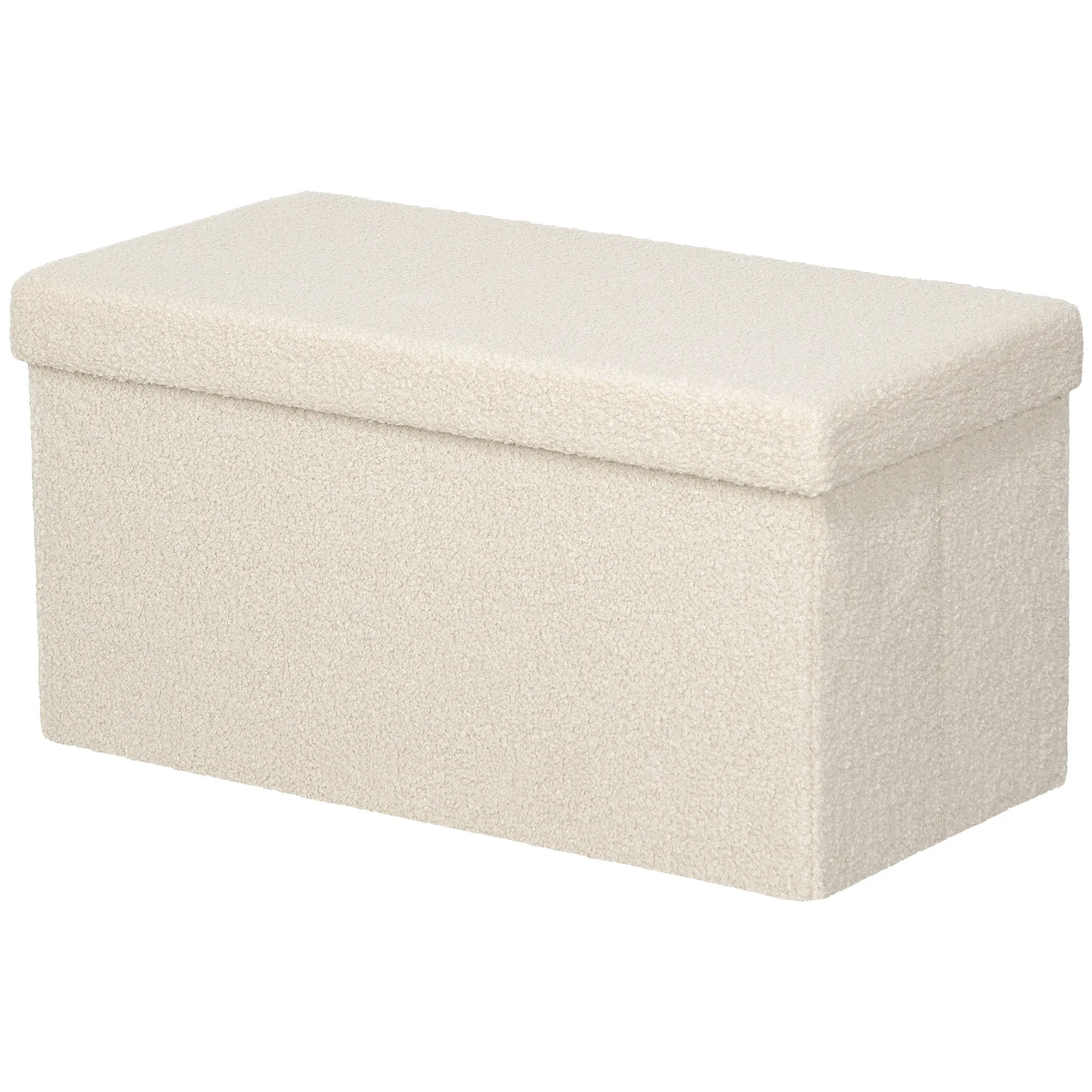 Rootz Storage Stool Bench - Upholstered Chest - Footstool - 84L Hidden Storage - 76cm x 38cm x 38cm - Brown Velvet