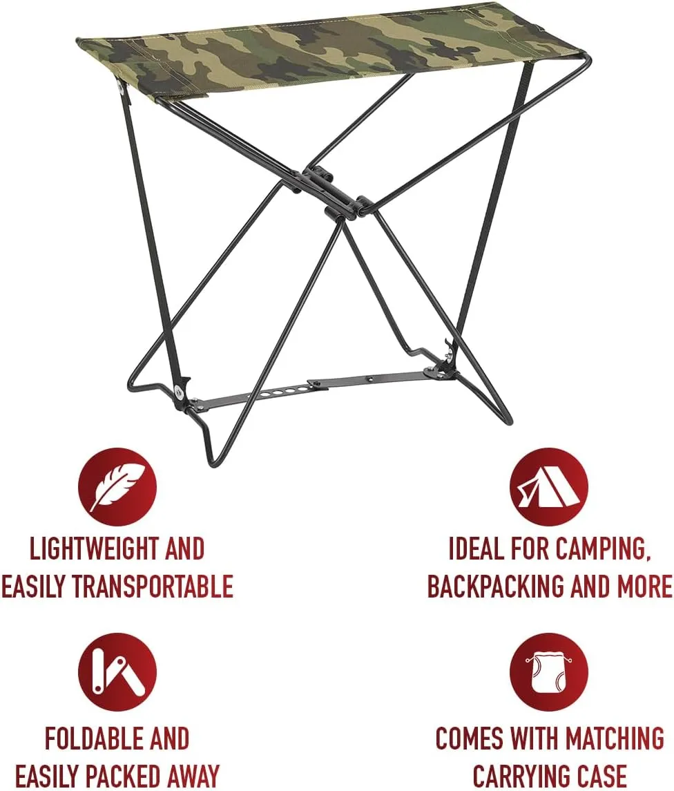 Rothco Folding Camp Stool, Woodland Camo