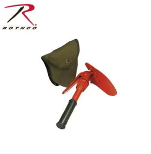 Rothco Orange Mini Pick & Shovel with Cover - 67