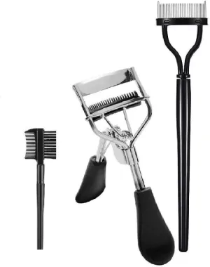 ROWAG 3pcs Eyelash Curlers Eyebrow Brush Comb Spoolie Set