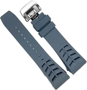 Rubber Watch Band For Richard Mille Strap With Stainless Steel Folding Buckle Watch Replacement Accessories