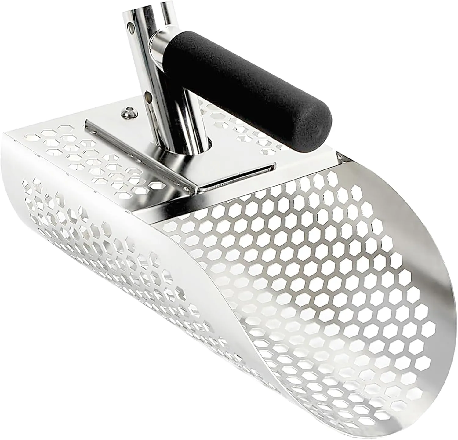 Sand Scoop for Metal Detecting, Metal Detector Accessories, Stainless Steel Sand Sifter Shovel, Fast Sifter Shovel for Underwater Treasure Hunting (6″)
