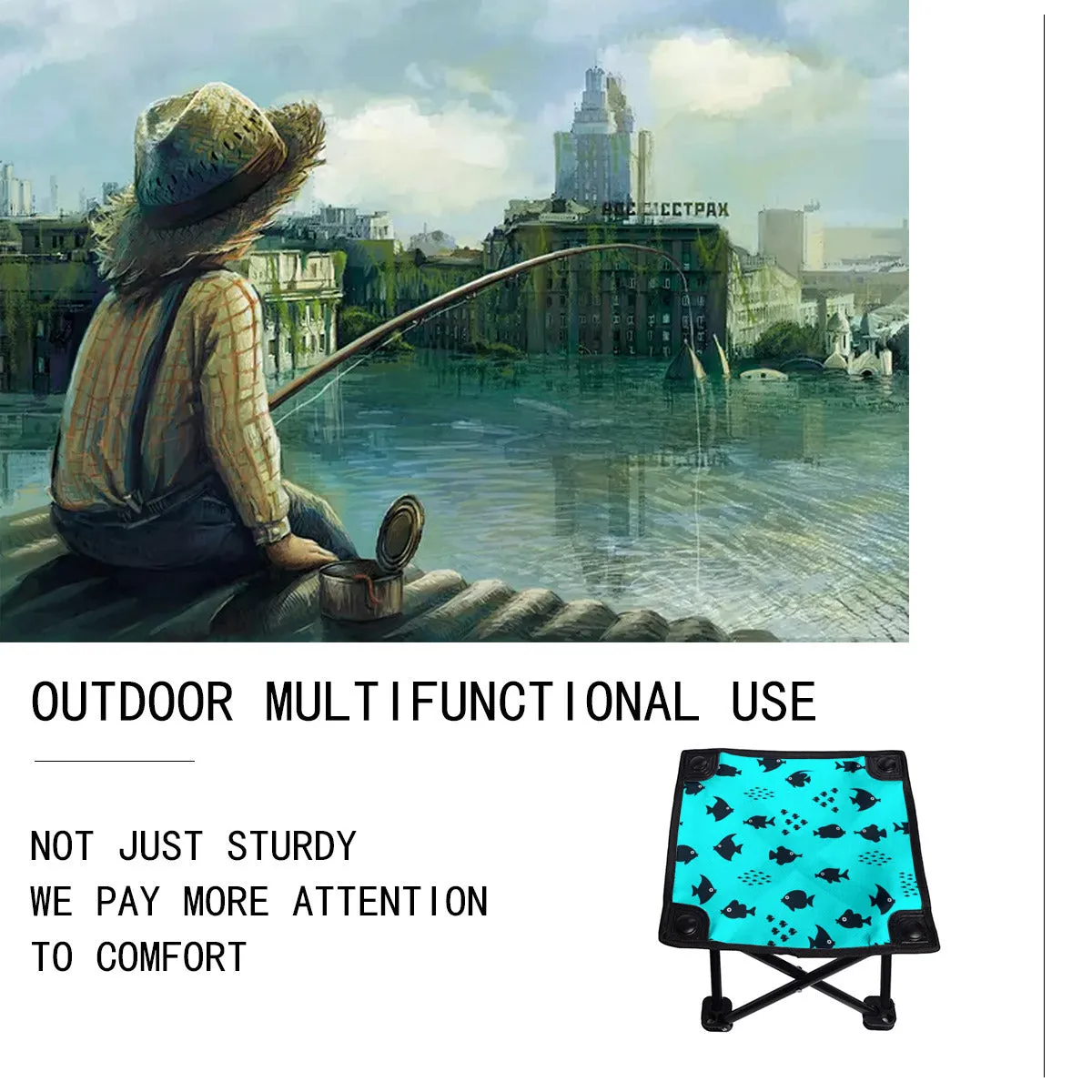 Schools of Fish  - Folding Fishing Stool