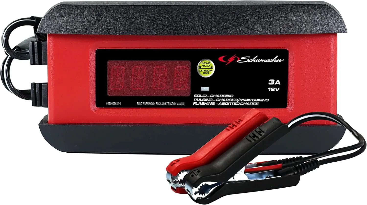Schumacher Electric Battery Charger and Maintainer, SP1297, 3-in-1, Fully Automatic, 3 Amp, 12 Volt, for Motorcycle, Car, Truck, and Marine Batteries