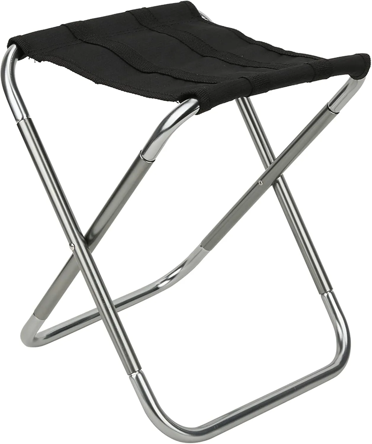 Sempoda Portable Camping Stool, Mini Camping Chair, Outdoor Folding Aluminum Alloy Fishing Stool, Portable Camping Stool, Aluminum Alloy Camping Folding Chair for Fishing Climbing Grilling