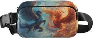 senya Fire-water Phoenixs Fanny Pack Crossbody Bags for Women Belt Bag Running Waist Bag with Adjustable Strap