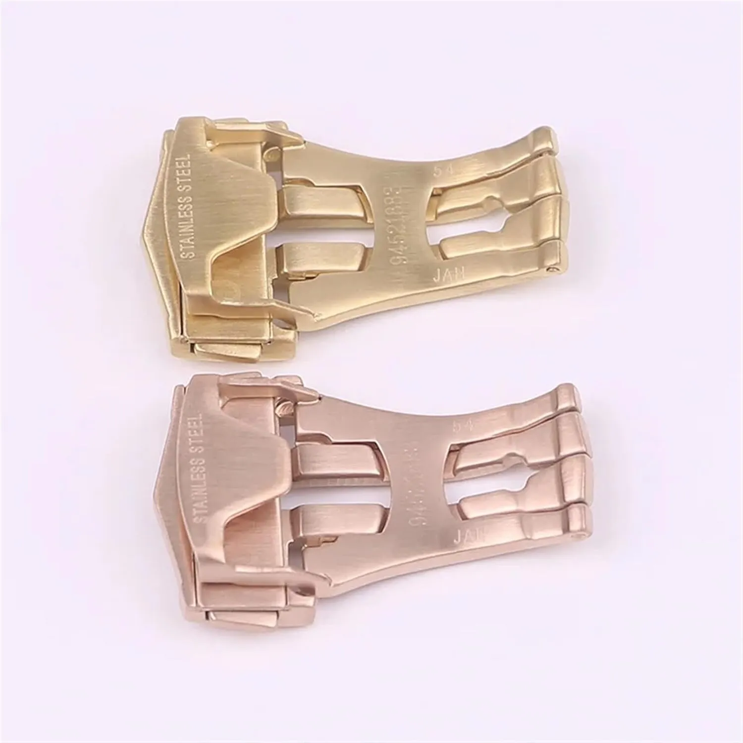 SERDAS For Omega Belt Buckle Short Brushed 316L Stainless Steel Folding Buckle 18MM Fold Over Clasp Watch Accessories