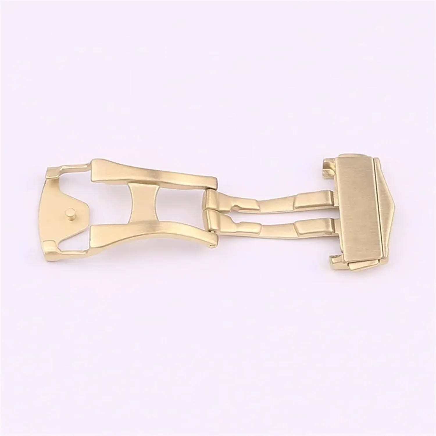 SERDAS For Omega Belt Buckle Short Brushed 316L Stainless Steel Folding Buckle 18MM Fold Over Clasp Watch Accessories