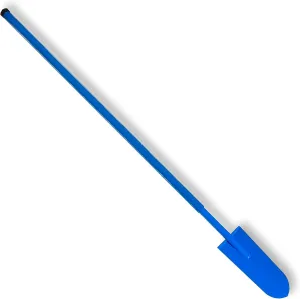 Sharpshooter Spade 78 Inch Drain Trenching Shovel - Weighted Long Handle Sharp Shooter With Hardened Chromoly 15 Inch Head
