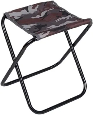 Shine Trip Portable Folding Stool Aluminum Alloy Outdoor Chair Fit for Travel Beach Fishing Compact Mazha Train Fit for Seat(Camouflage)