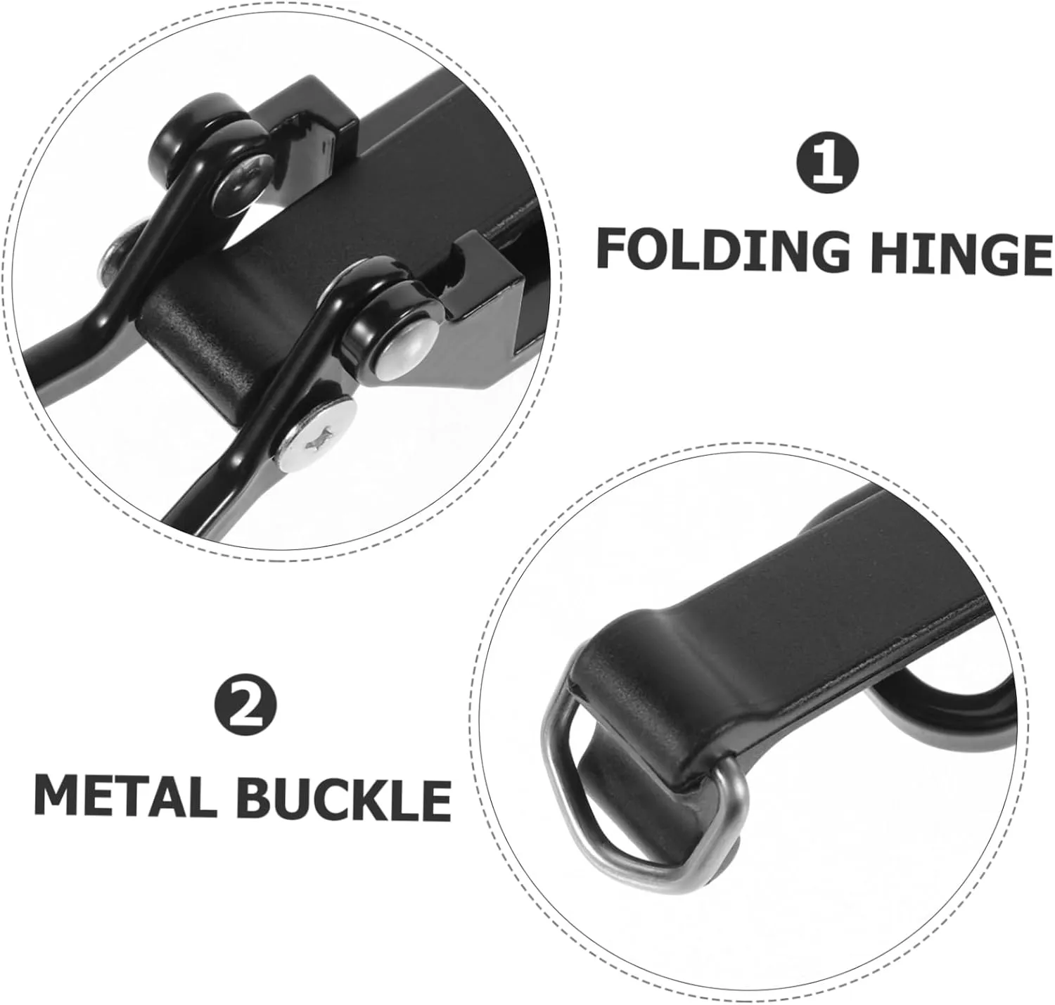 Shovel Mounts for Roof Racks Metal Clamp Shovel Holders for Cars Universal Automotive Tool Bracket Black