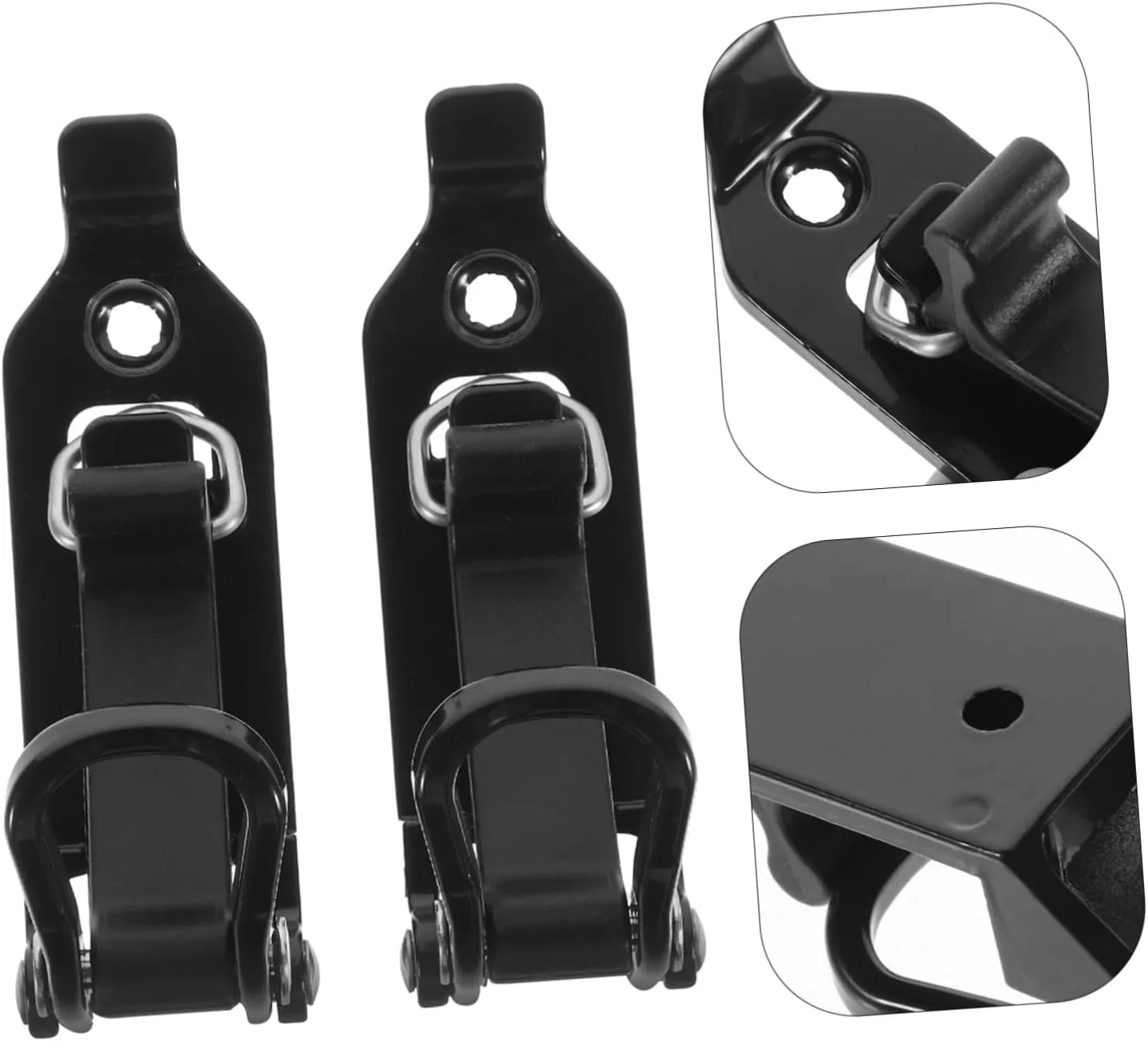 Shovel Mounts for Roof Racks Metal Clamp Shovel Holders for Cars Universal Automotive Tool Bracket Black