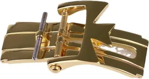 SKM for Vacheron Constantin Watch Accessories Leather Strap Buckle 316L Stainless Steel Folding Double Press Butterfly Buckle 18mm (Color : Gold, Size : 20mm)