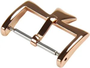 SKM Stainless Steel Watch Clasp for VC Vacheron Watch Strap Buckles Constantin 16MM 18MM 20mm Silvery Golden Rose Gold Metal Pin Clasp (Color : Rose Gold, Size : 18mm)