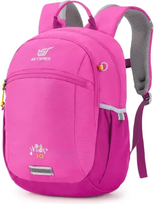 SKYSPER Preschool Kids Backpack 10L Toddler Travel Backpack for Kids Boys Girls(Pink)