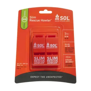 Slim Rescue Howler Whistle (2 Pack)