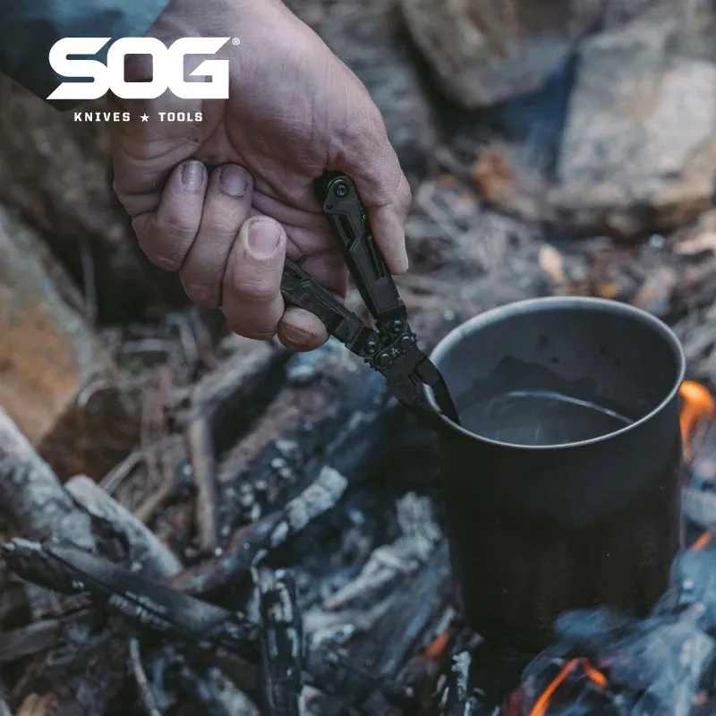 SOG PowerPint 18-in-1 Multi-Tool – Compact Folding Pliers for Camping & Survival