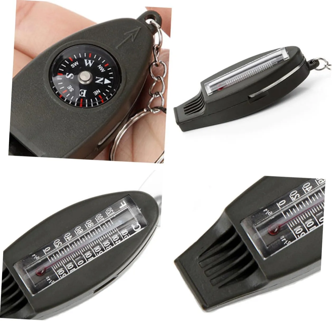 Sosoport 6 pcs Multifunctional Whistle Survival Whistle Outdoor Whistle Climbing Whistle Mini Pocket Magnifying