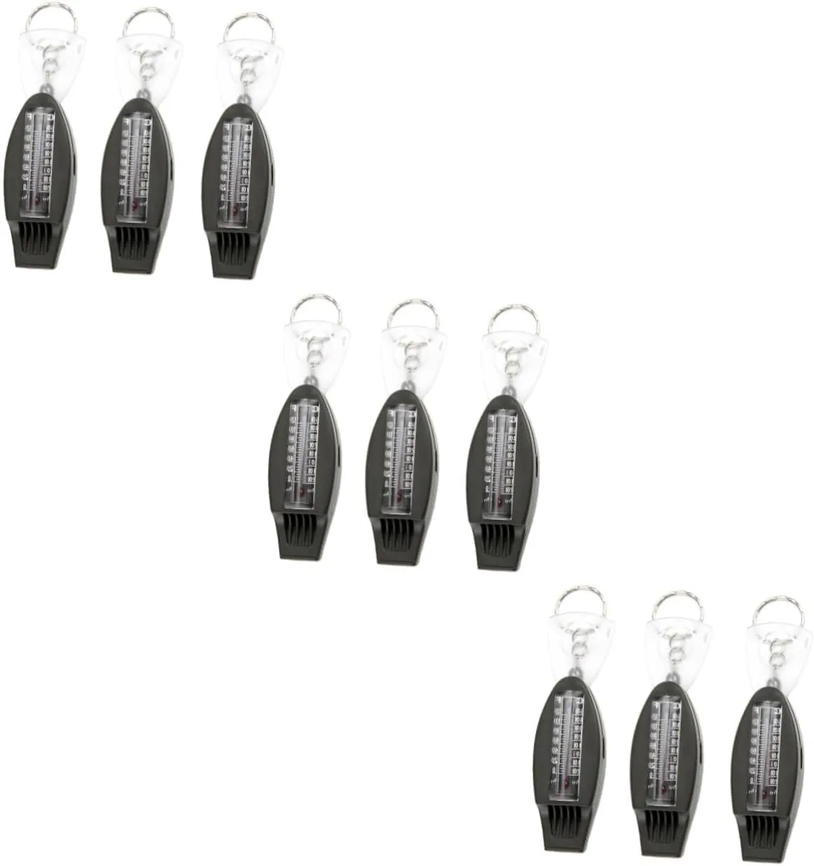 Sosoport 6 pcs Multifunctional Whistle Survival Whistle Outdoor Whistle Climbing Whistle Mini Pocket Magnifying