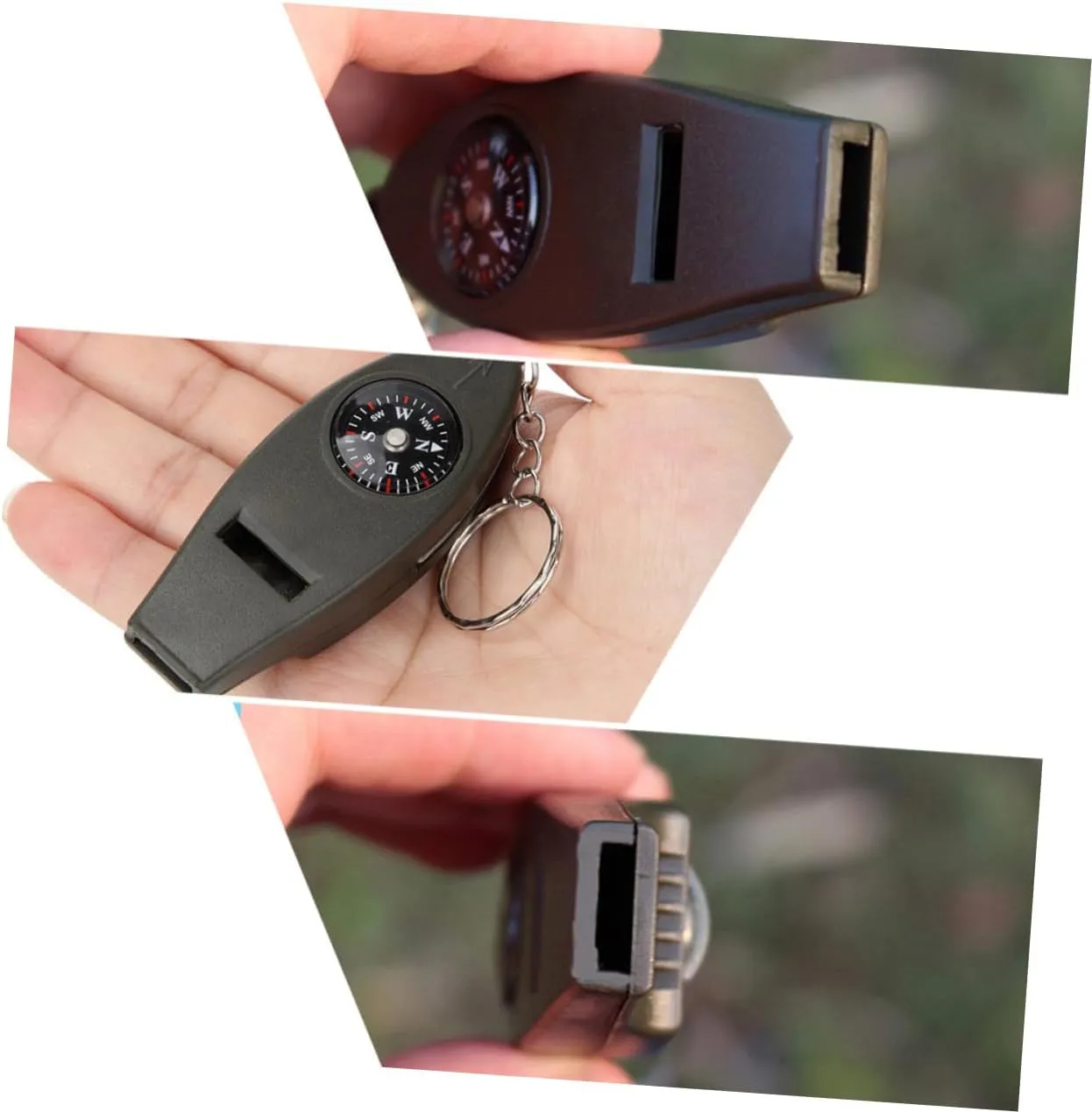 Sosoport 6 pcs Multifunctional Whistle Survival Whistle Outdoor Whistle Climbing Whistle Mini Pocket Magnifying