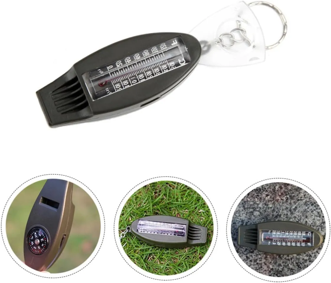 Sosoport 6 pcs Multifunctional Whistle Survival Whistle Outdoor Whistle Climbing Whistle Mini Pocket Magnifying