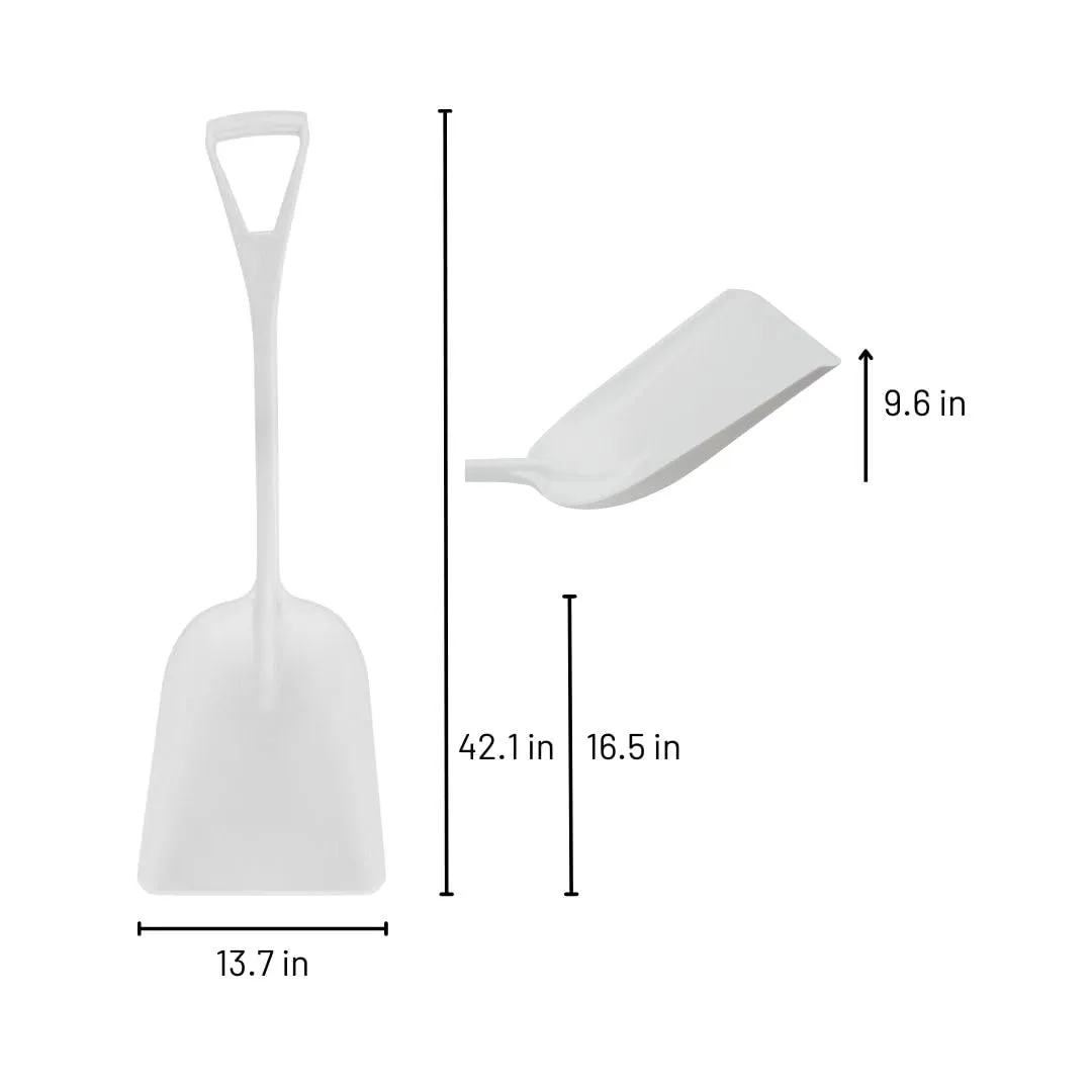 SPARTA 41077EC04 Plastic Sanitary Shovel, Food Safe Plastic Shovel For Commerical Kitchens, 14 Inches, Yellow