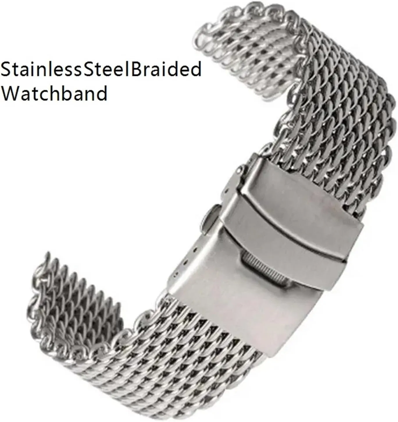 Stainless Steel Braided Watchband Mesh Strap 18 20 22 24mm Metal Quick Release Men Women Universal Band