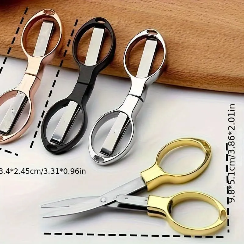 Stainless Steel Folding Scissors – Rust-Proof, Multi-Purpose Tool (1 pc.)