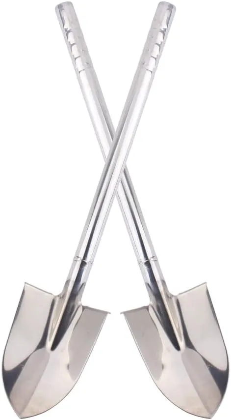 Stainless Steel Garden Shovel Hand Tool Digging Weeding Seeding Turning Soil 23.6-Inch 60CM