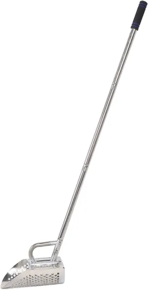 Stainless Steel Metal Detector Sand Shovel, Complete Accessory Kit Detachable Handle Beach Scoop with Sifter for Treasure Hunt