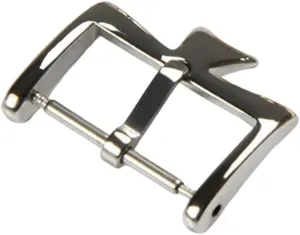 Stainless Steel Watch Clasp for VC Vacheron Watch Strap Buckles Constantin 16MM 18MM 20mm Silvery Golden Rose Gold Metal Pin Clasp (Color : Silver, Size : 16mm)