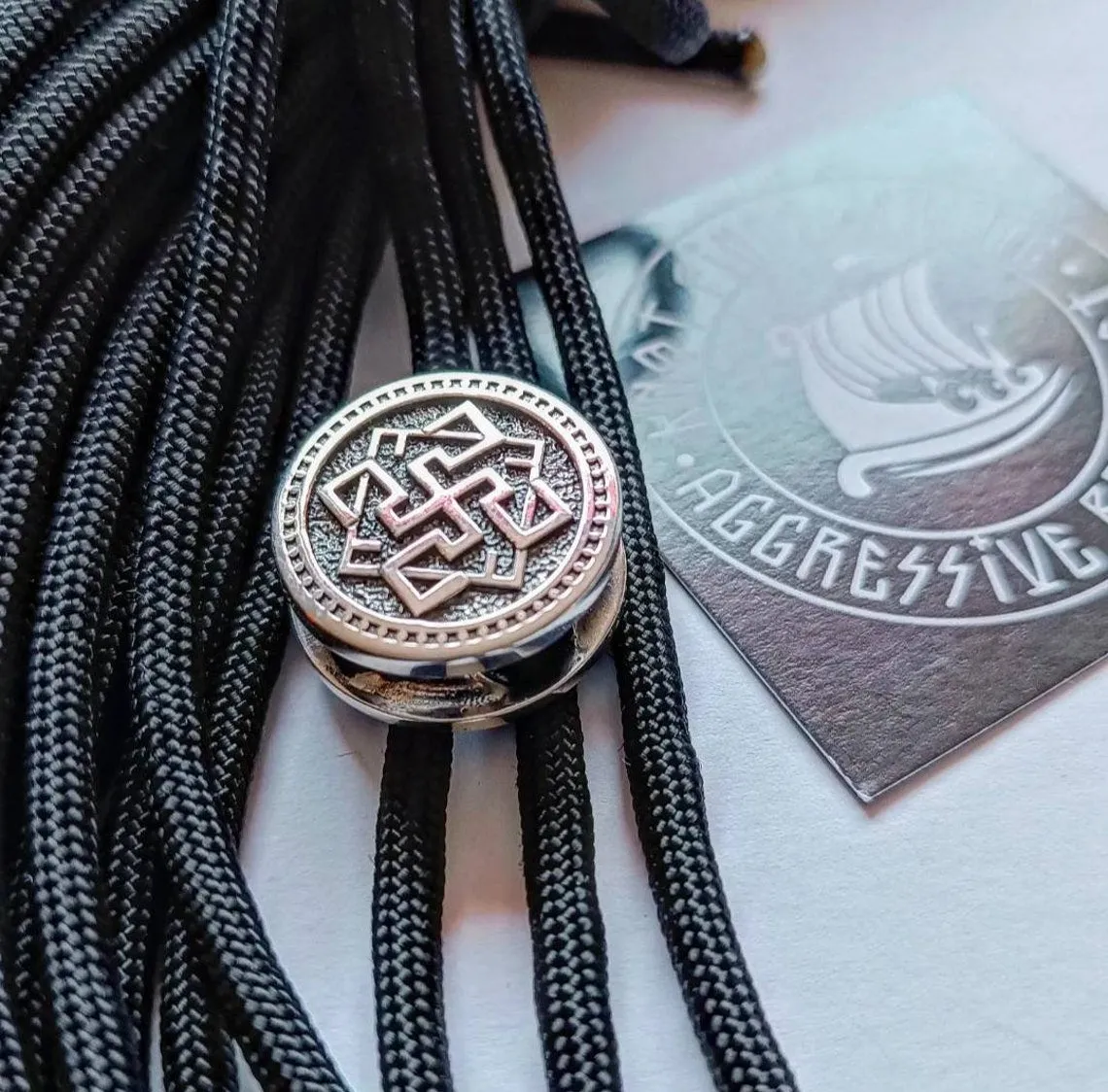 Steel Round Bead VALKYRIE Bead for Bracelet Viking style,  Men's Accessory. Scandinavian jewelry
