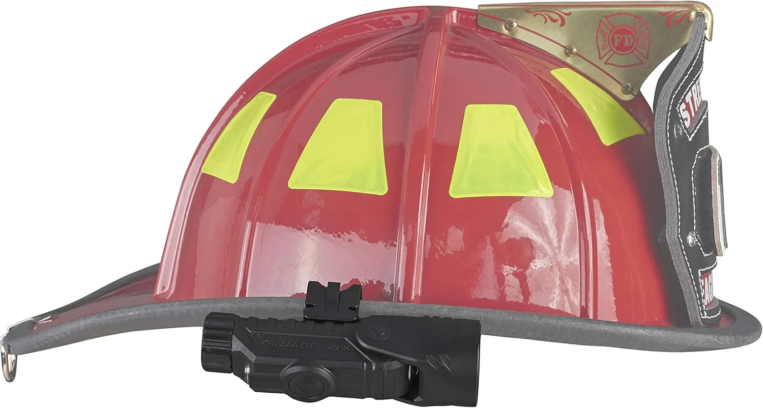 Streamlight 88903 Vantage 180 X Helmet Mounted and Right Angle Firefighter Flashlight with Helmet Bracket, Black