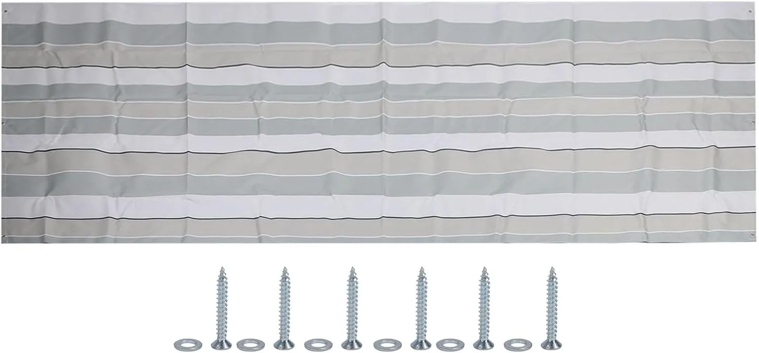 Stripe Design Swing Set Canopy, Heavy Duty Replacement Tarp for Playground Roof, Easy to Install for Outdoor Swing Set Protection
