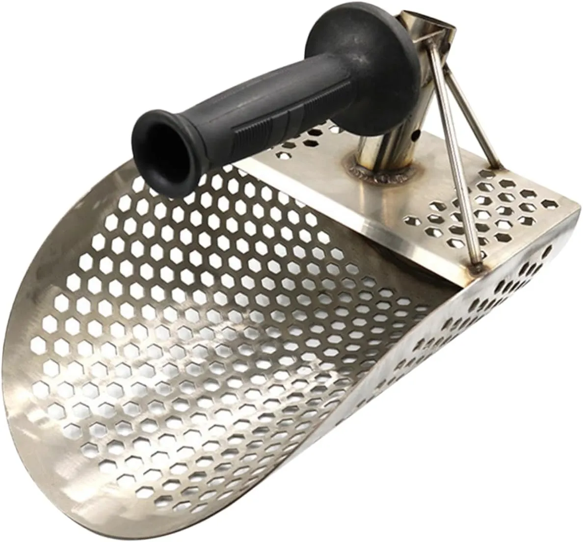 Sturdy Stainless Steel Beach Shovel Metal Detecting Tool Sand Scoop Sifting Shovel for Outdoor Activities