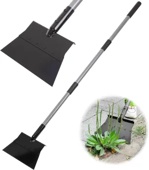 Suchtale Multifunctional Garden Cleaning Shovel - Heavy Duty Steel Flat With 54" Adjustable Handle, Gardening Scraper, Outdoor Spade Tool for Weeding, Lawn Edging, Digging, Ice Removal
