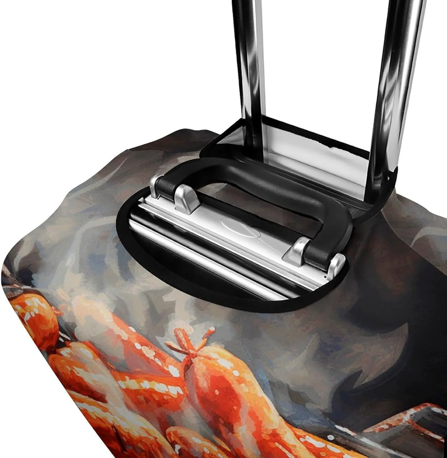 Suitcase Covers for Luggage Sausage on Fire Fashion Luggage Cover Washable Protector Waterproof Suitcase Cover Anti-scratch Travel Suitcases Covers Case for 19-32 Inch Luggages S