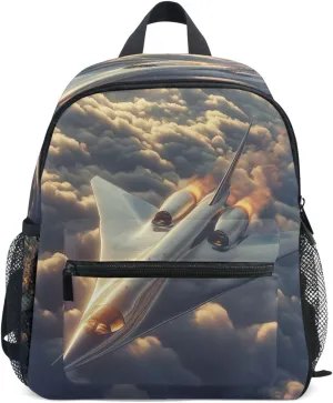 Supersonic Jet Toddler Backpack School Bag Girls Preschool Bookpack Boys Kindergarten Children Backpacks Kids Age 3-8