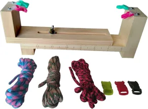 Survival Cord Strength Paracord Rope DIY jig solid wood paracord bracelet maker knitting tool Knot Braided Parachute cord Weaving Tools Wristband braiding device Paracord Cord Multifunction Paracord R
